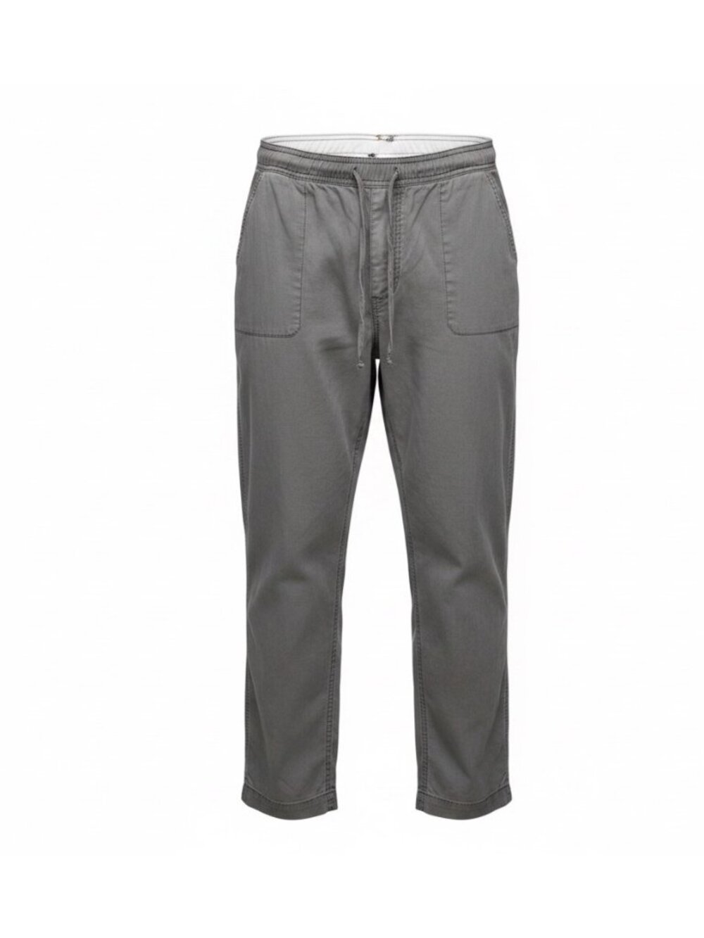 Calvin Klein Womens Gray Stretch Relaxed Fit Pants With Elastic Waist Size XL